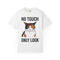 Calico Puss Shirt Cat Satire Gift Women Outline Tee Cat T-Shirt Cat Fan Outline Tshirt Parody Graphic Old School Heavy Type Tshirt