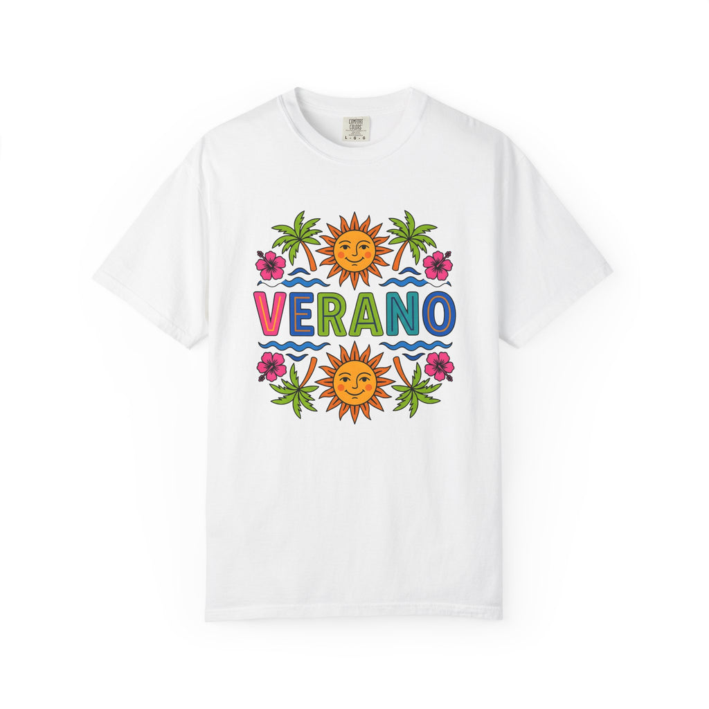 Cheerful Sun Shirt Summer Holiday Gift Women Saturated Tee Sunshine T-Shirt Summer Fan Vibrant Tshirt Vacation Graphic Classic Tropical Tree