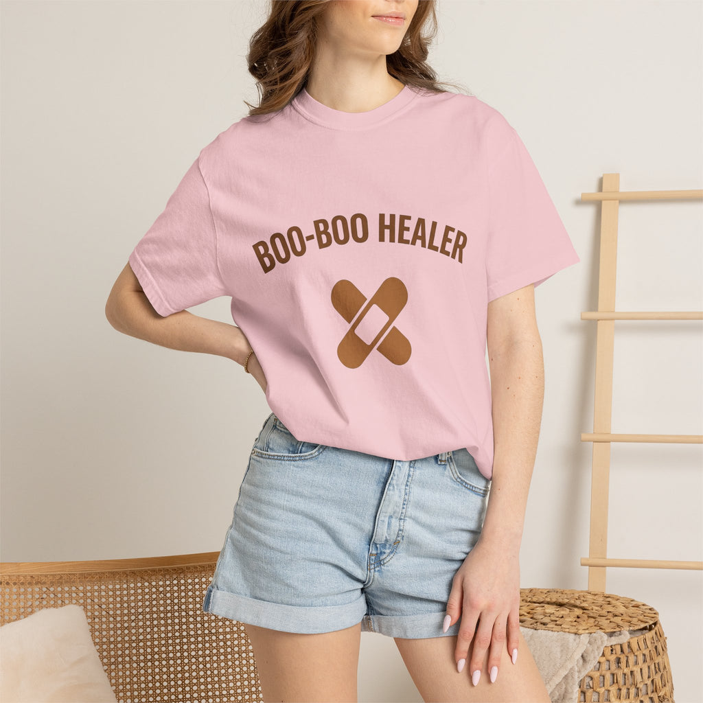 Bandage Graphic Shirt Moms Nurse Gift Women Playful Tee Bandage T-Shirt Mom Enthusiast Whimsical Tshirt Healthcare Graphic Minimalist