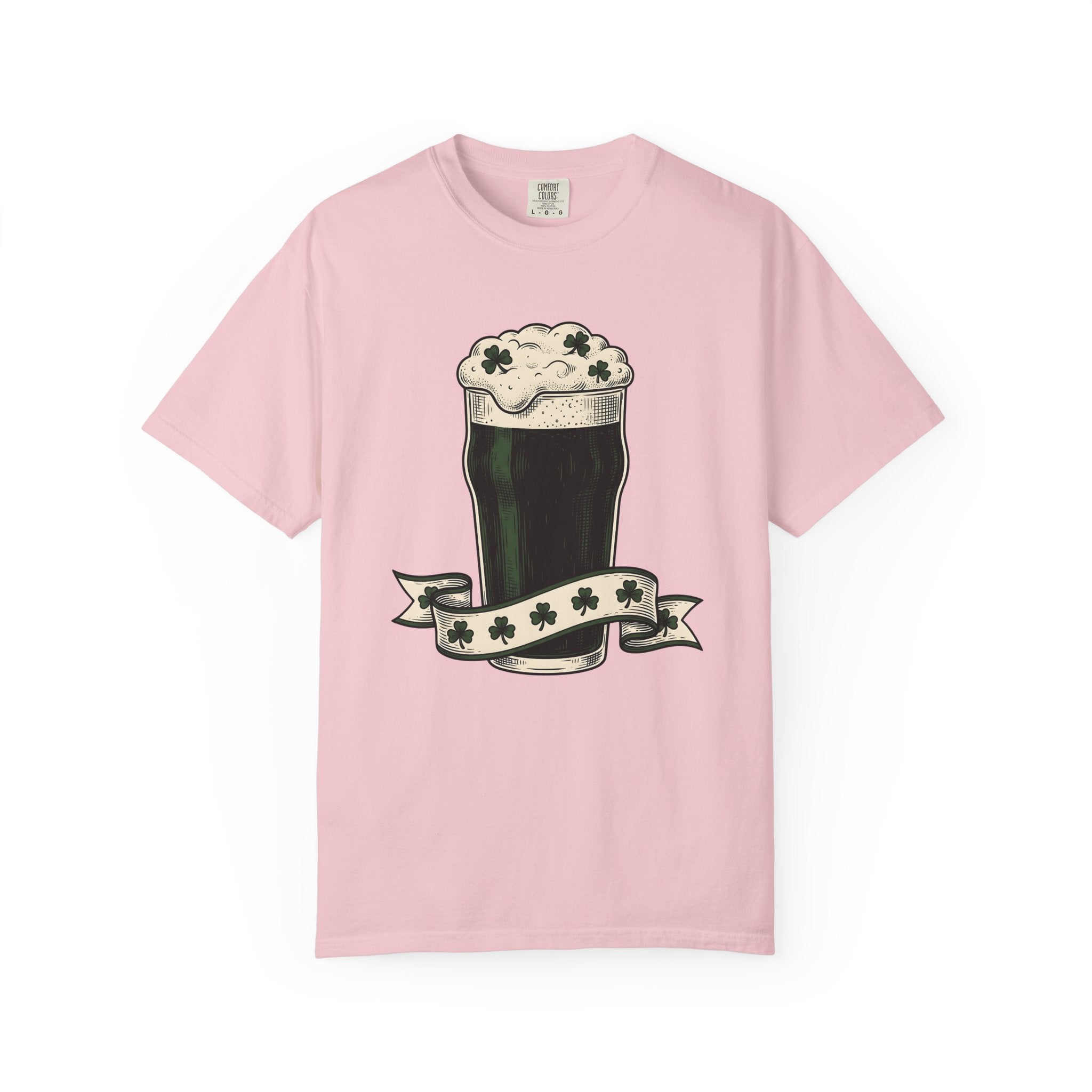 Beer Stein Shirt St Patrick's Day Brew Gift Women Antique Tee Mug T-Shirt Irish Fan Vintage Tshirt Brewery Graphic Cartoon Lucky Clover