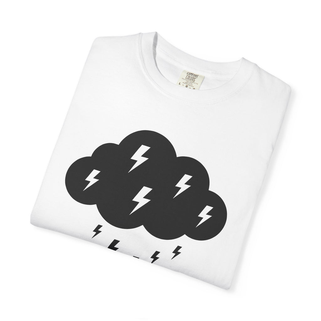 Dark Cloud Shirt Boho Chic Forecast Gift Women Flat Tee Storm T-Shirt Hippie Fan Minimalist Tshirt Weather Graphic Geometric Strike Tshirt