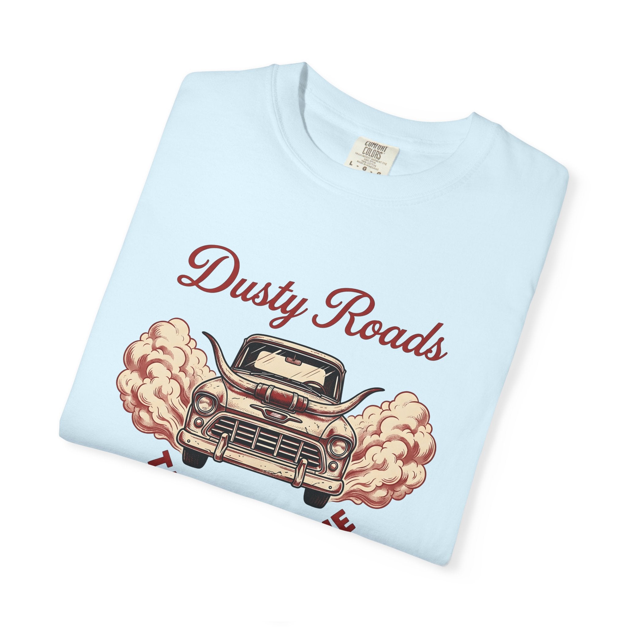 Old Pickup Shirt Cowgirl Barnyard Gift Women Rugged Tee Truck T-Shirt Rodeo Fan Vintage Tshirt Farm Graphic Hand Drawn Smoke Plume Tshirt