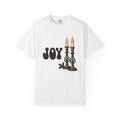 Vintage Candle Holders Shirt Holiday Christmas Gift Women Hand Drawn Tee Candelabras T-Shirt Christmas Fan Illustrated Graphic Retro Holly