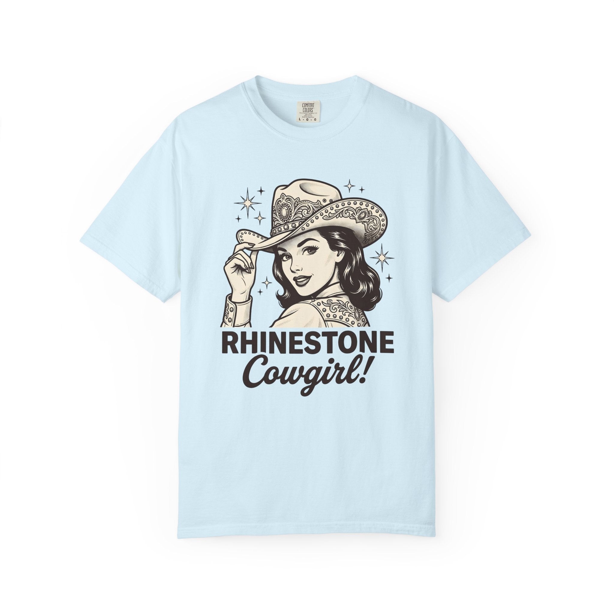 Cowgirl Portrait Shirt Cowgirl Western Gift Women Vintage Tee Cowgirl T-Shirt Rodeo Fan Rustic Tshirt Country Graphic Retro Stars Tshirt