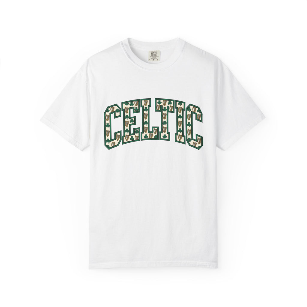 Lucky Beer Glass Shirt St Patrick's Day Celtic Gift Women Modern Tee Beer Mug T-Shirt Irish Fan Pint Glass Tshirt Celtic Heritage Graphic