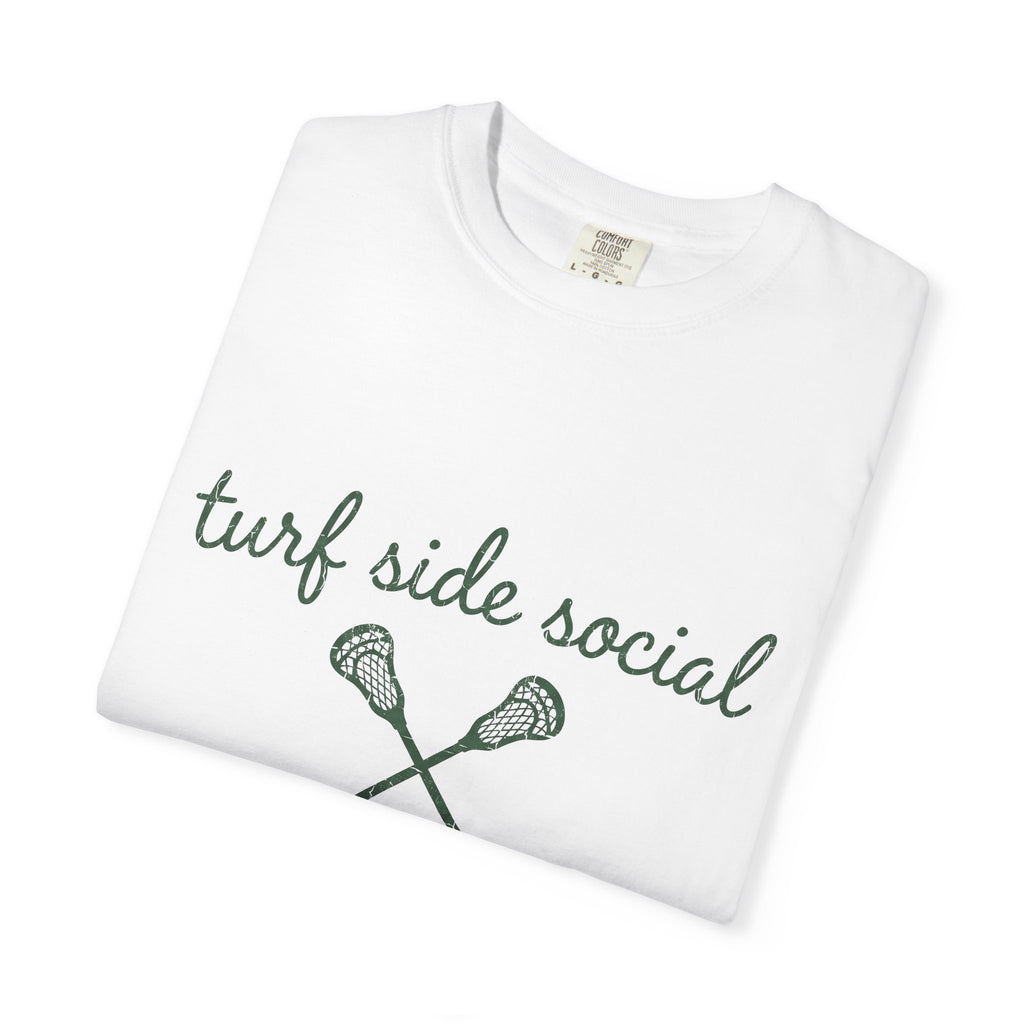 Lacrosse Sticks Shirt Moms Sports Gift Women Distressed Tee Lacrosse T-Shirt Mom Fan Lacrosse Tshirt Athletic Graphic Vintage Script Tshirt
