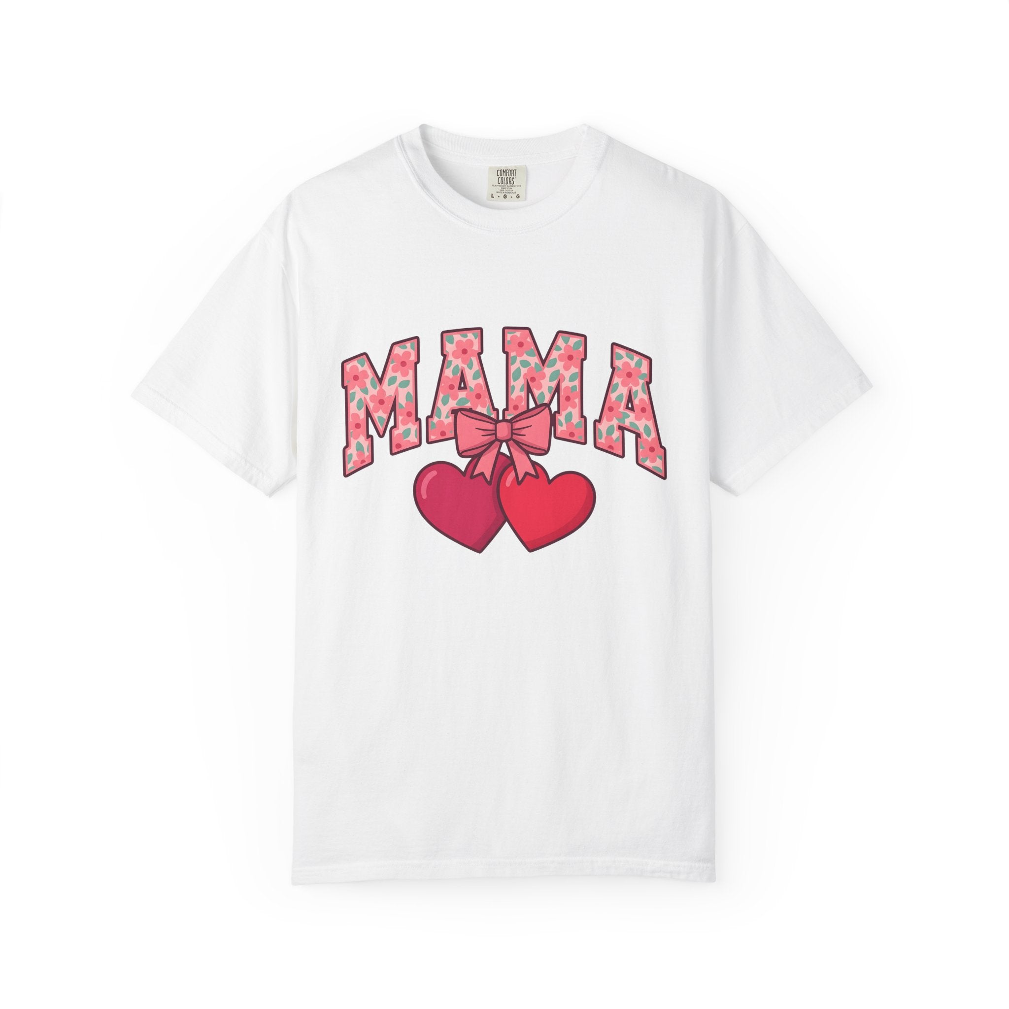 Garden Hearts Shirt Moms Kinship Gift Women Playful Tee Heart T-Shirt Mom Fan Retro Tshirt Family Graphic Old School Tie Tshirt