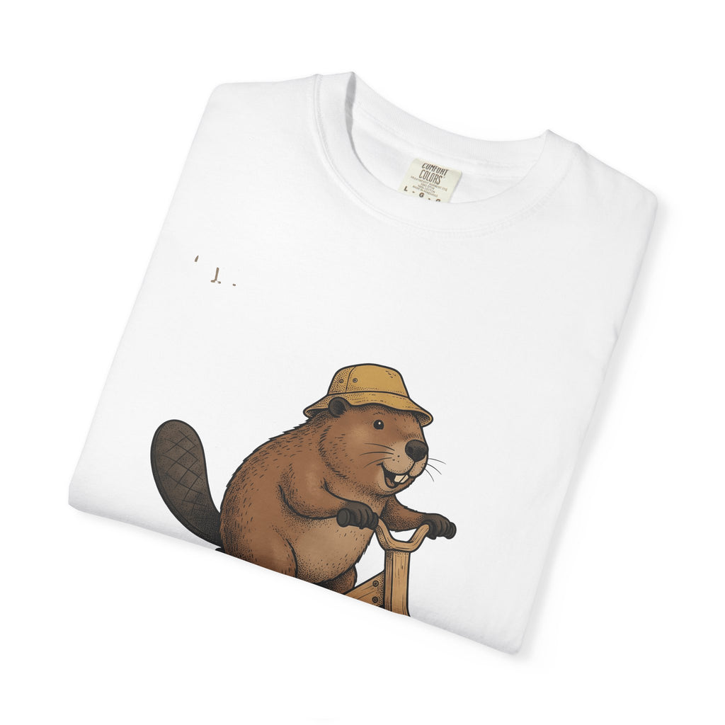 Beaver Bicycle Shirt Teachers Wildlife Gift Women Adorable Tee Dam T-Shirt Educator Enthusiast Cute Tshirt Animal Graphic Sketch Cap Tshirt