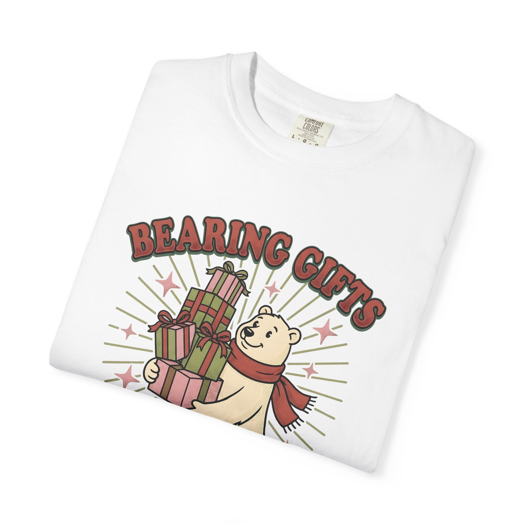Polar Bear Shirt Christmas Holiday Gift Women Cartoon Tee Ursa T-Shirt Xmas Fan Comic Tshirt Festive Graphic Vintage Presents Tshirt