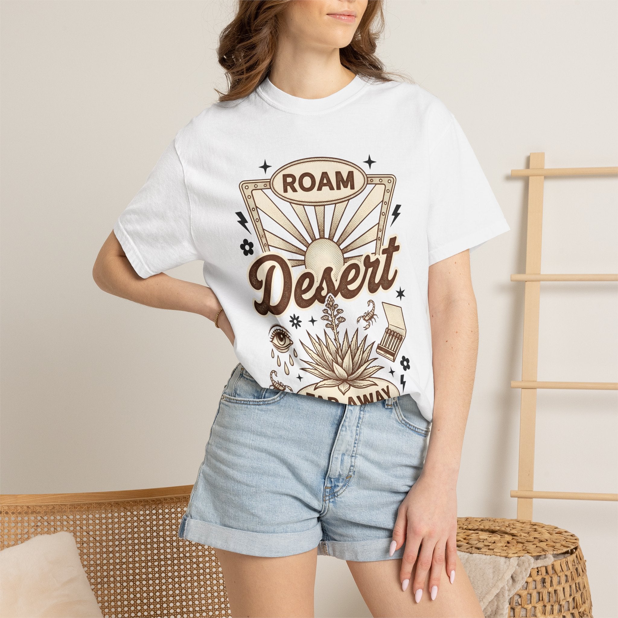 Desert Cactus Shirt Cowgirl Adventure Gift Women Hand Drawn Tee Succulent T-Shirt Rodeo Fan Illustrated Tshirt Explorer Graphic Country