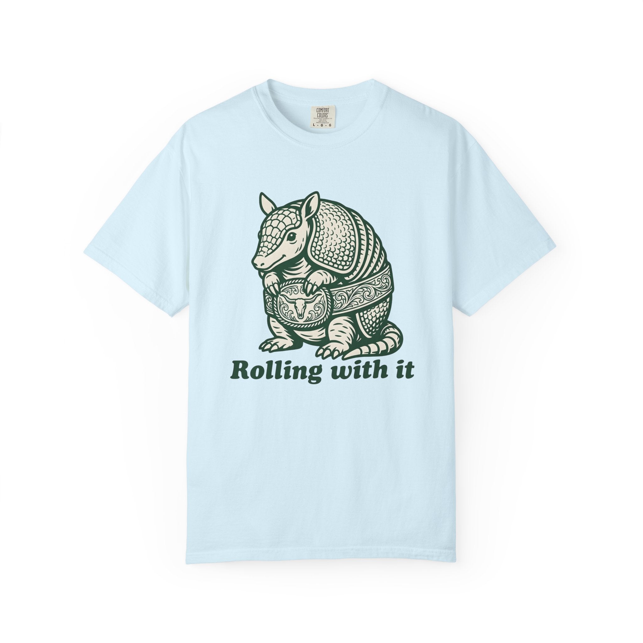 Armadillo Graphic Shirt Funny Animal Gift Women Vintage Tee Armadillo T-Shirt Humor Fan Dillo Graphic Retro Cowboy Belt Tshirt