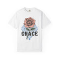 Rose Bloom Shirt Cowgirl Botanical Gift Women Rustic Tee Flower T-Shirt Cowgirl Fan Floral Tshirt Vintage Illustration Retro Shape Design