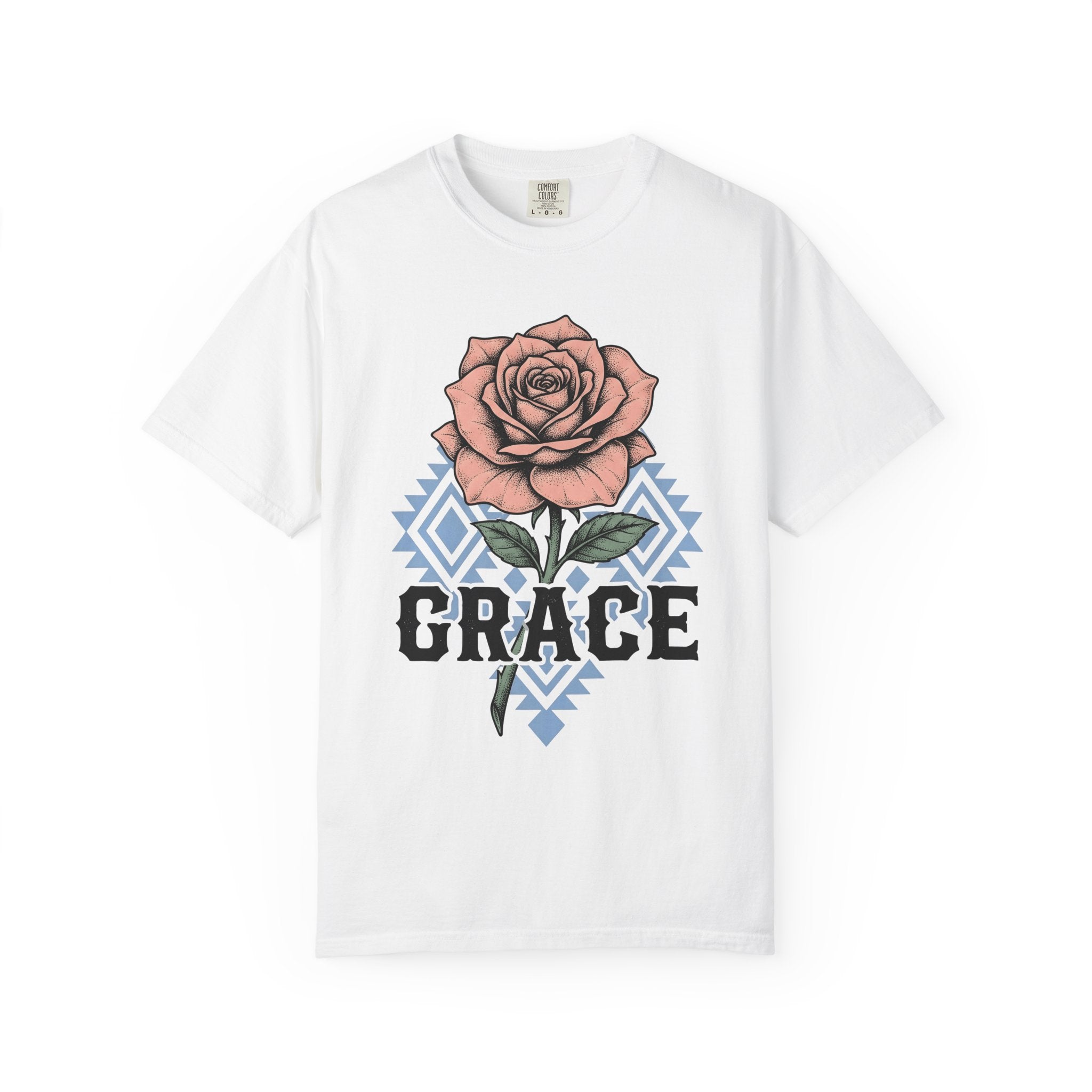 Rose Bloom Shirt Cowgirl Botanical Gift Women Rustic Tee Flower T-Shirt Cowgirl Fan Floral Tshirt Vintage Illustration Retro Shape Design