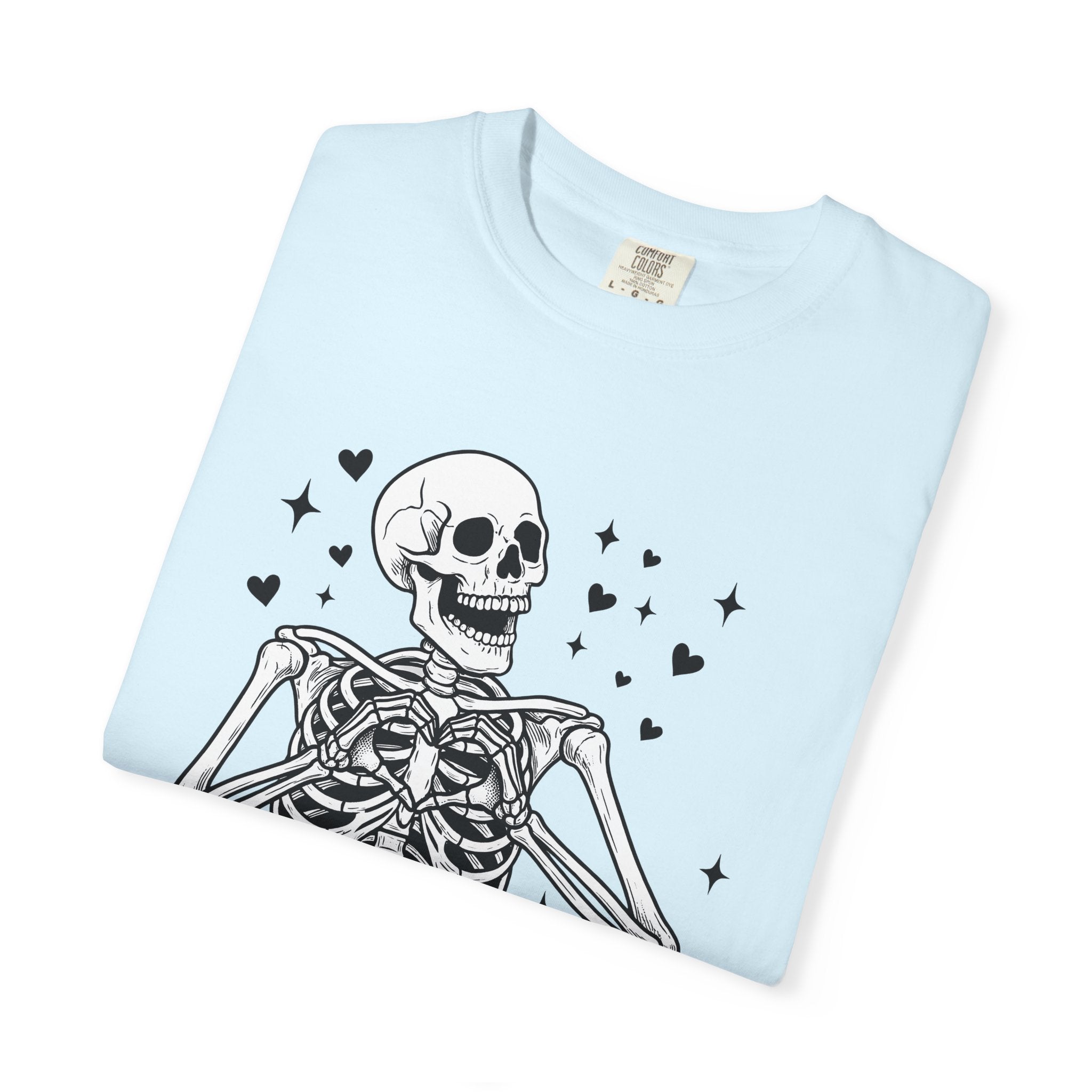 Skeletal Illustration Shirt Halloween Ghost Gift Women Macabre Tee Skeleton T-Shirt Horror Fan Dark Tshirt Spirit Graphic Classic Romantic