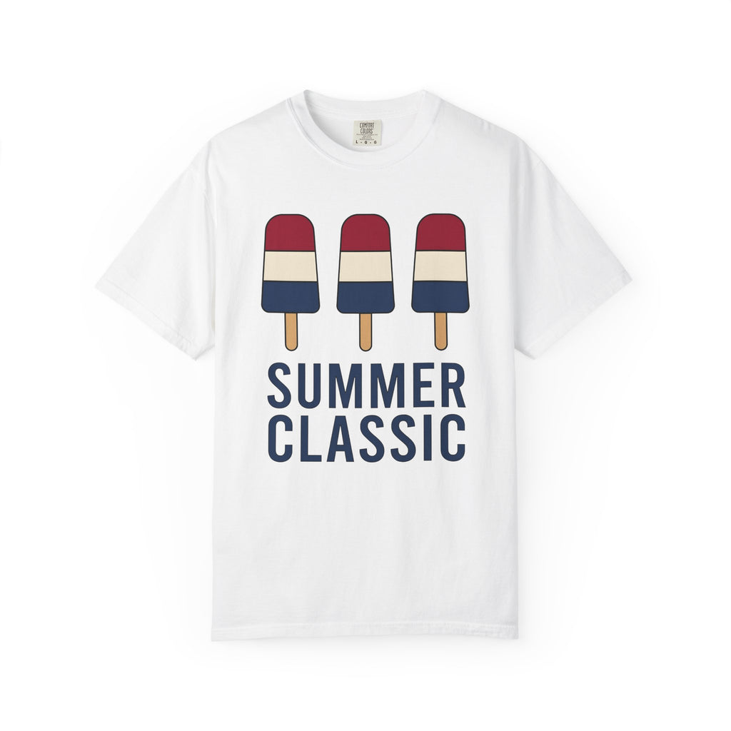 Bomb Pop Popsicle Shirt 4th Of July Summer Gift Women Minimalist Tee Ice Pop T-Shirt Independence Day Fan Simple Tshirt Seasonal Graphic