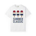 Bomb Pop Popsicle Shirt 4th Of July Summer Gift Women Minimalist Tee Ice Pop T-Shirt Independence Day Fan Simple Tshirt Seasonal Graphic