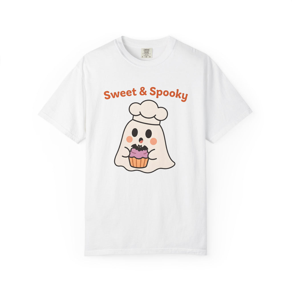 Spooky Baker Shirt Halloween Pastry Gift Women Cute Tee Baker T-Shirt Horror Fan Creepy Tshirt Bakery Graphic Comic Muffin Tshirt