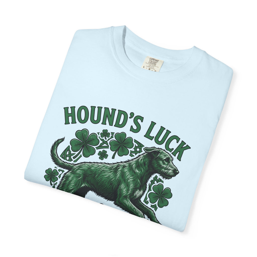 Irish Wolfhound Dog Shirt St Patrick's Day Dog Gift Women Vintage Tee Wolfhound T-Shirt St Patricks Day Enthusiast Retro Tshirt Dog Graphic
