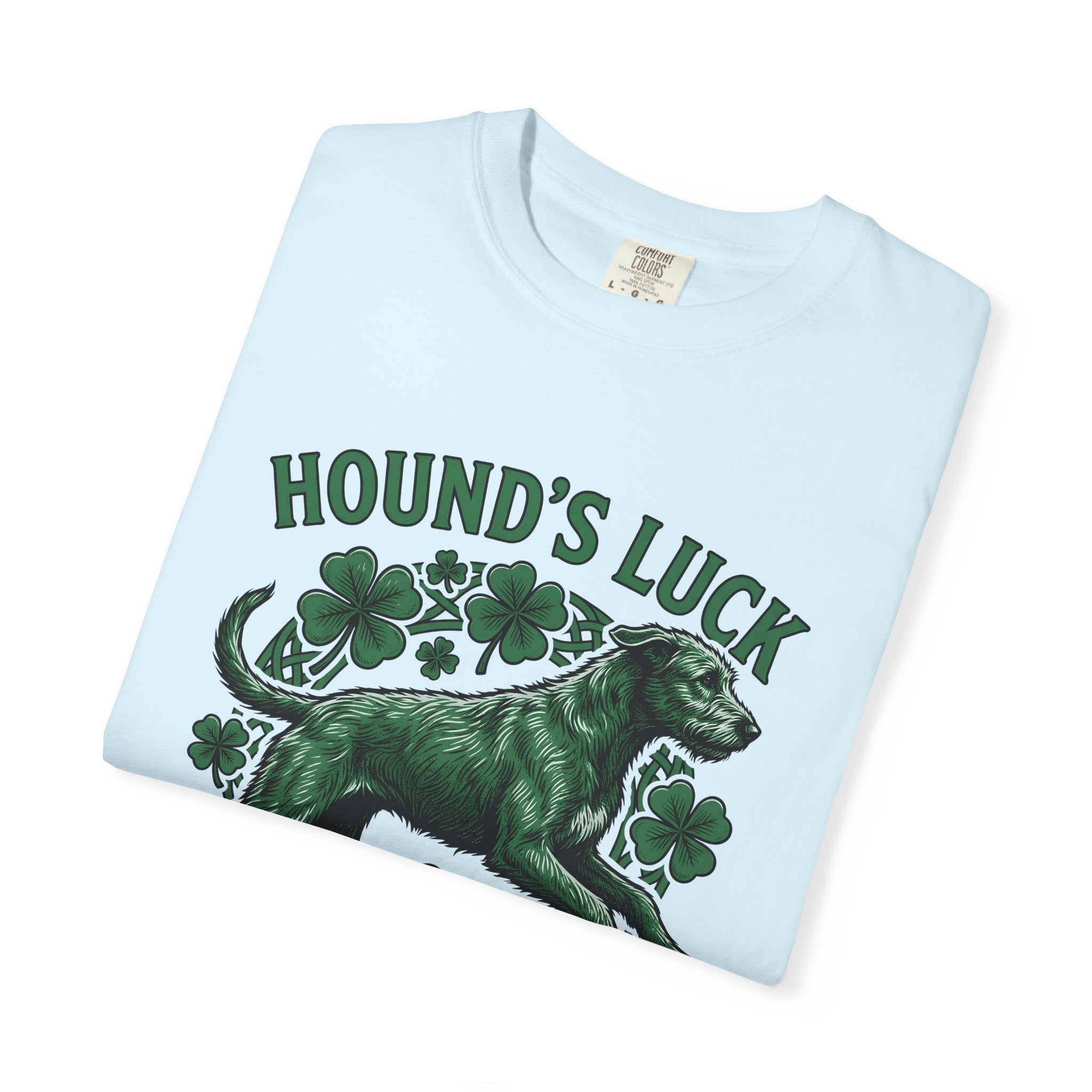 Irish Wolfhound Dog Shirt St Patrick's Day Dog Gift Women Vintage Tee Wolfhound T-Shirt St Patricks Day Enthusiast Retro Tshirt Dog Graphic