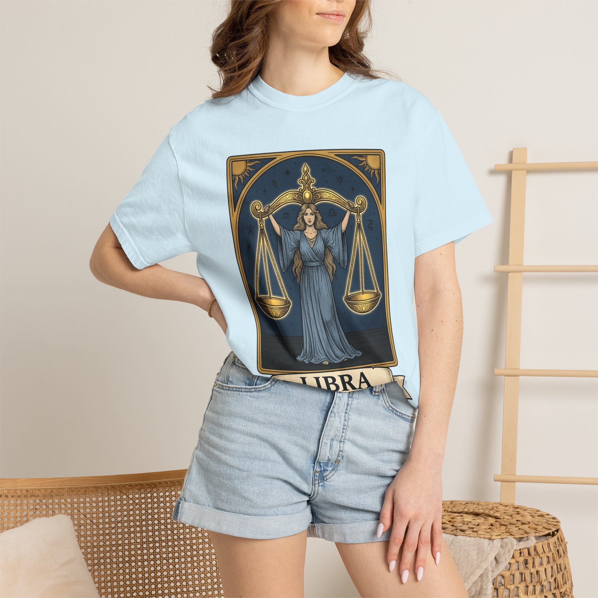Zodiac Woman Shirt Boho Chic Astrology Gift Women Tarot Card Tee Horoscope T-Shirt Bohemian Fan Oracle Tshirt Astrology Graphic Vintage