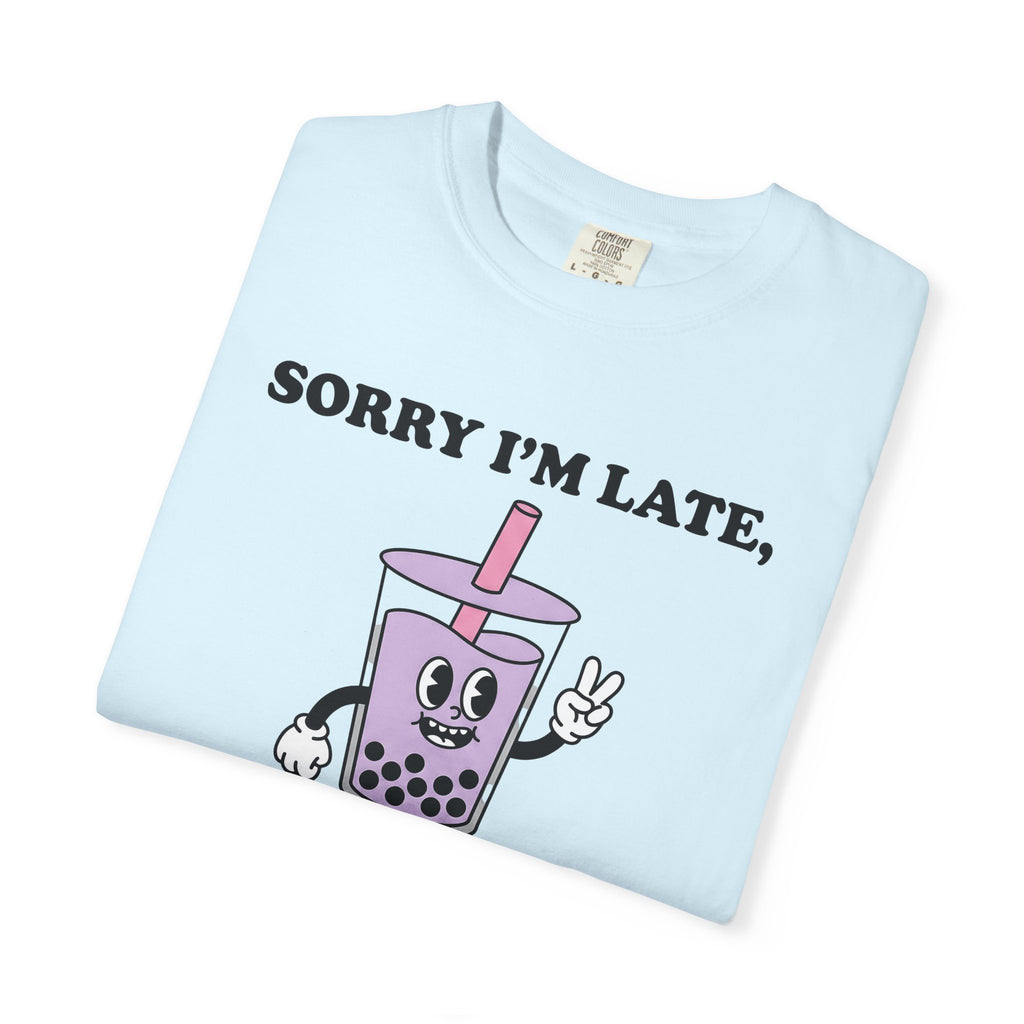 Bubble Tea Cartoon Shirt Drinks Humor Gift Women Comic Tee Boba T-Shirt Beverage Fan Cartoon Tshirt Funny Graphic Vintage Victory Hand