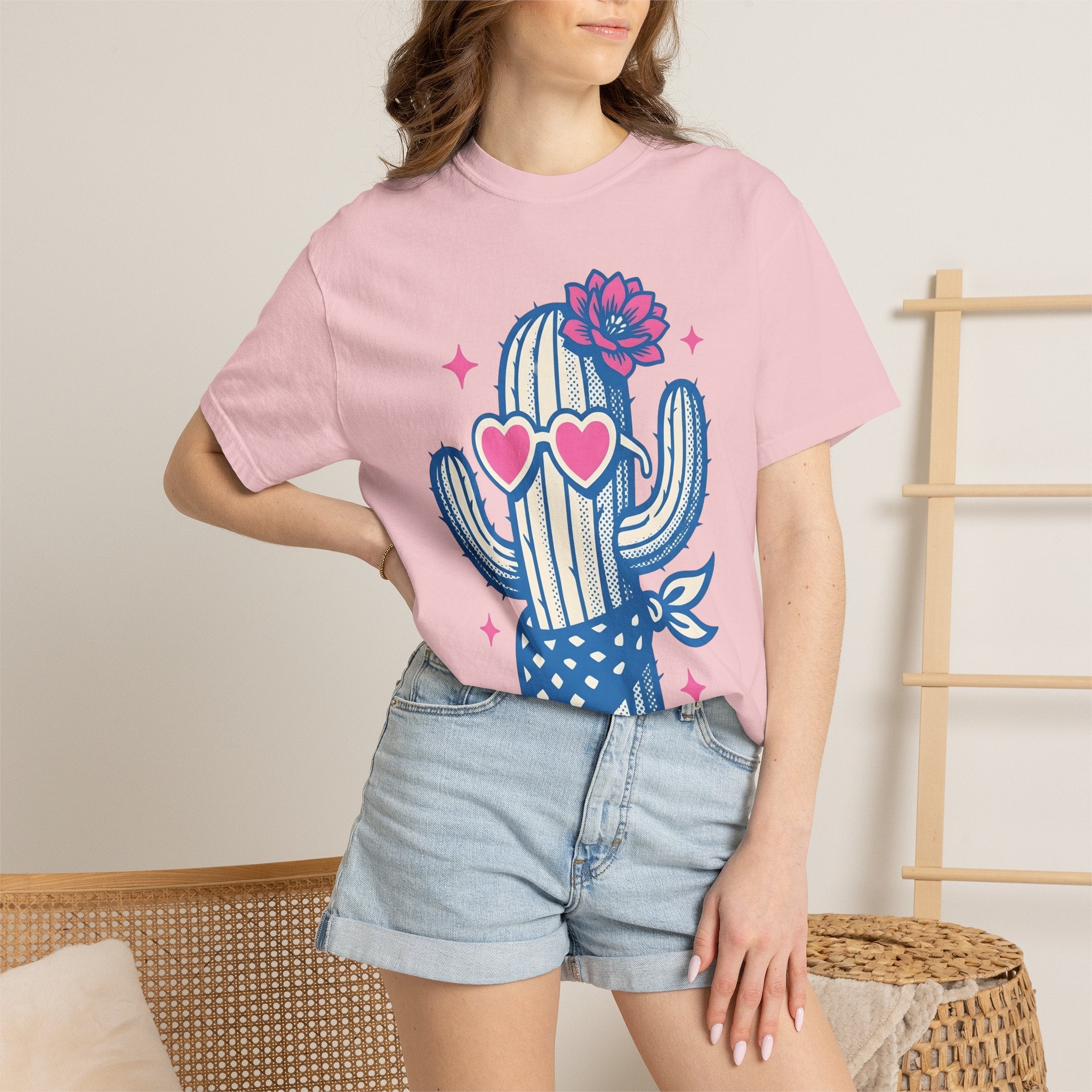 Prickly Pear Drawing Shirt Cowgirl Country Gift Women Graphic Tee Cactus T-Shirt Rodeo Fan Graphic Design Line Art Neckerchief Tshirt
