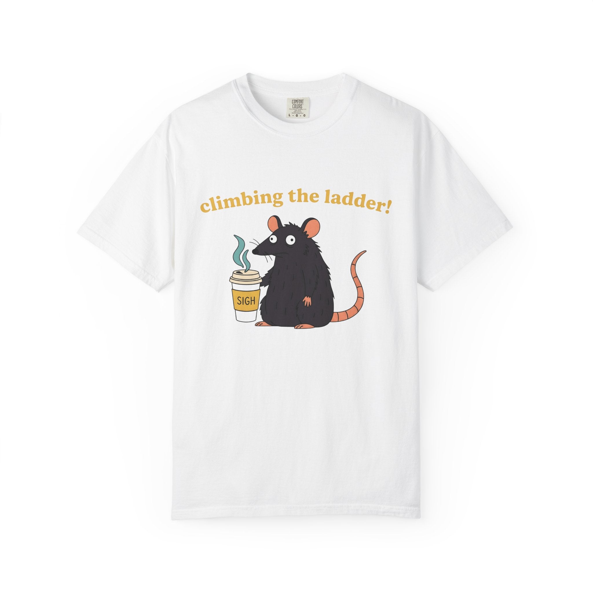 Rodent Coffee Cup Shirt Coffee Wildlife Gift Women Animated Tee Mouse Coffee Cup T-Shirt Coffee Fan Caffeinated Tshirt Animal Graphic Line