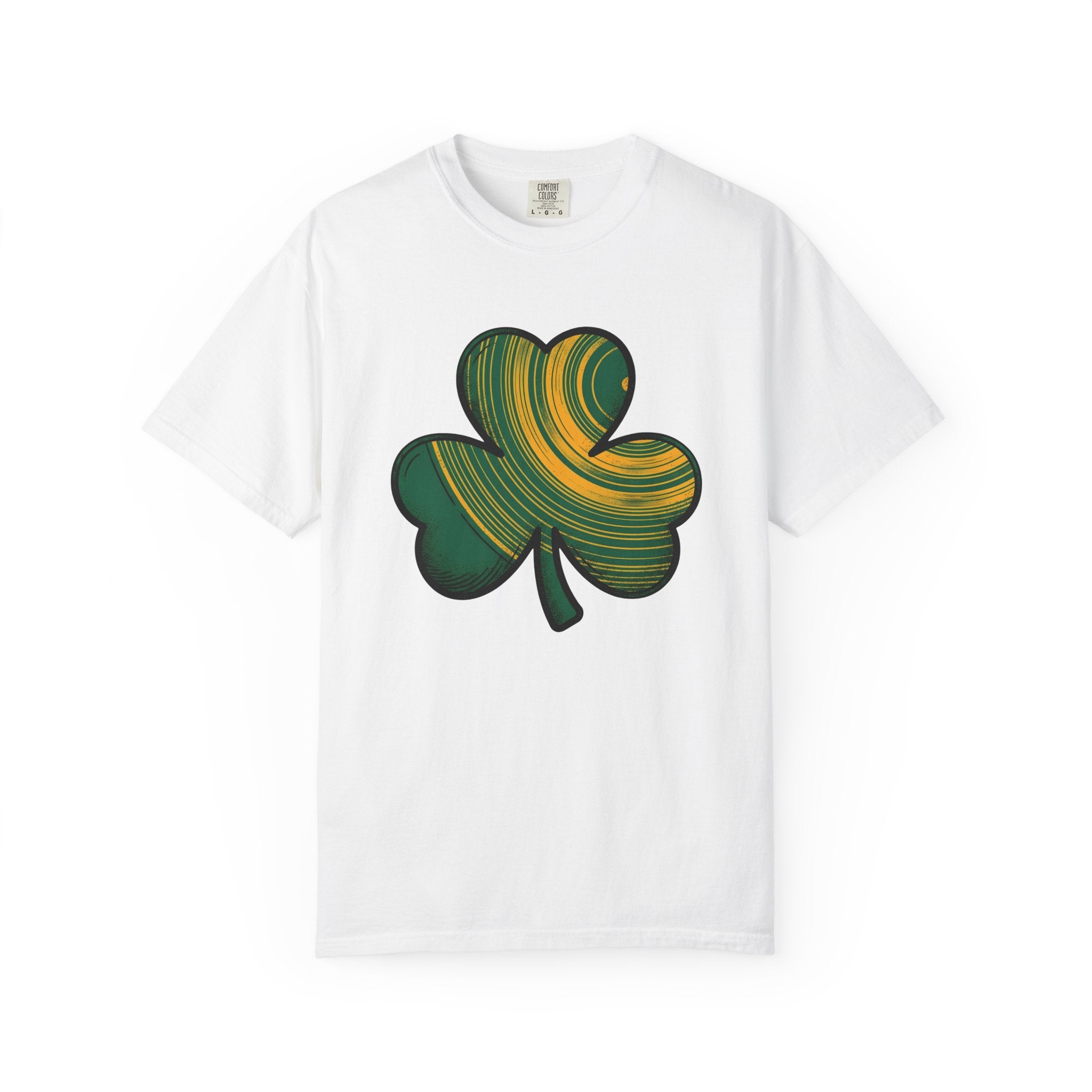 Shamrock Illustration Shirt St Patrick's Day Charm Gift Women Vintage Tee Clover T-Shirt St Patricks Fan Retro Tshirt Allure Graphic Classic