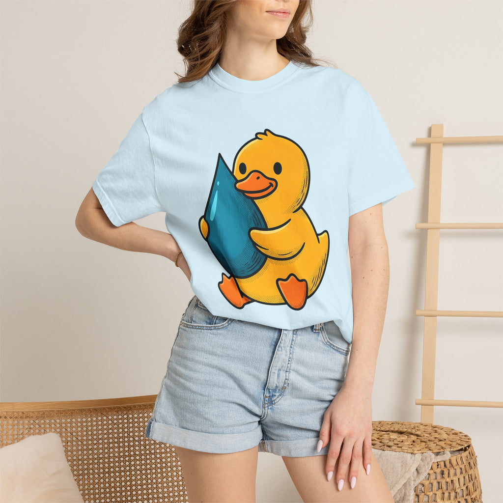 Rubber Duck Shirt St. Valentine's Day Wildlife Gift Women Comic Tee Bath Toy T-Shirt Valentines Fan Cartoon Tshirt Animal Graphic Minimalist