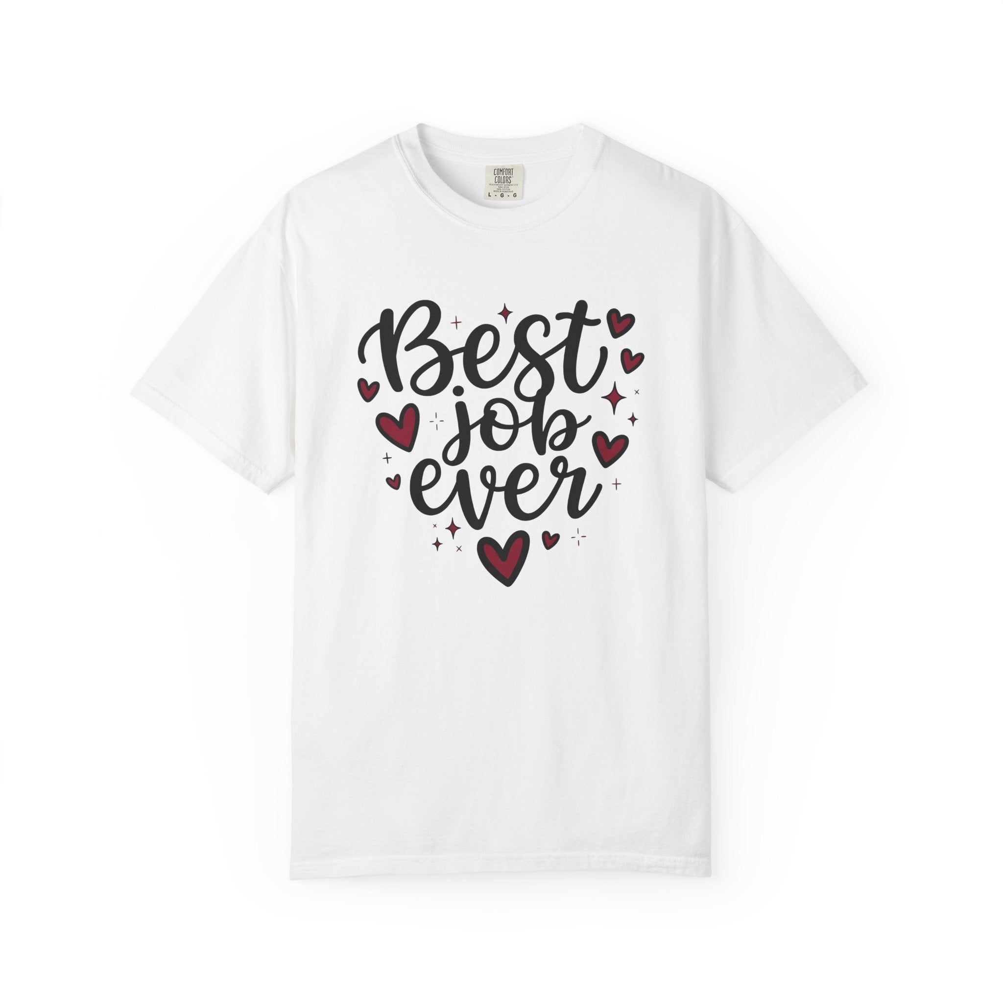 Heart Graphic Shirt Mom Family Gift Women Hand Lettered Tee Heart T-Shirt Mother Enthusiast Typography Tshirt Clan Graphic Minimalist Stars