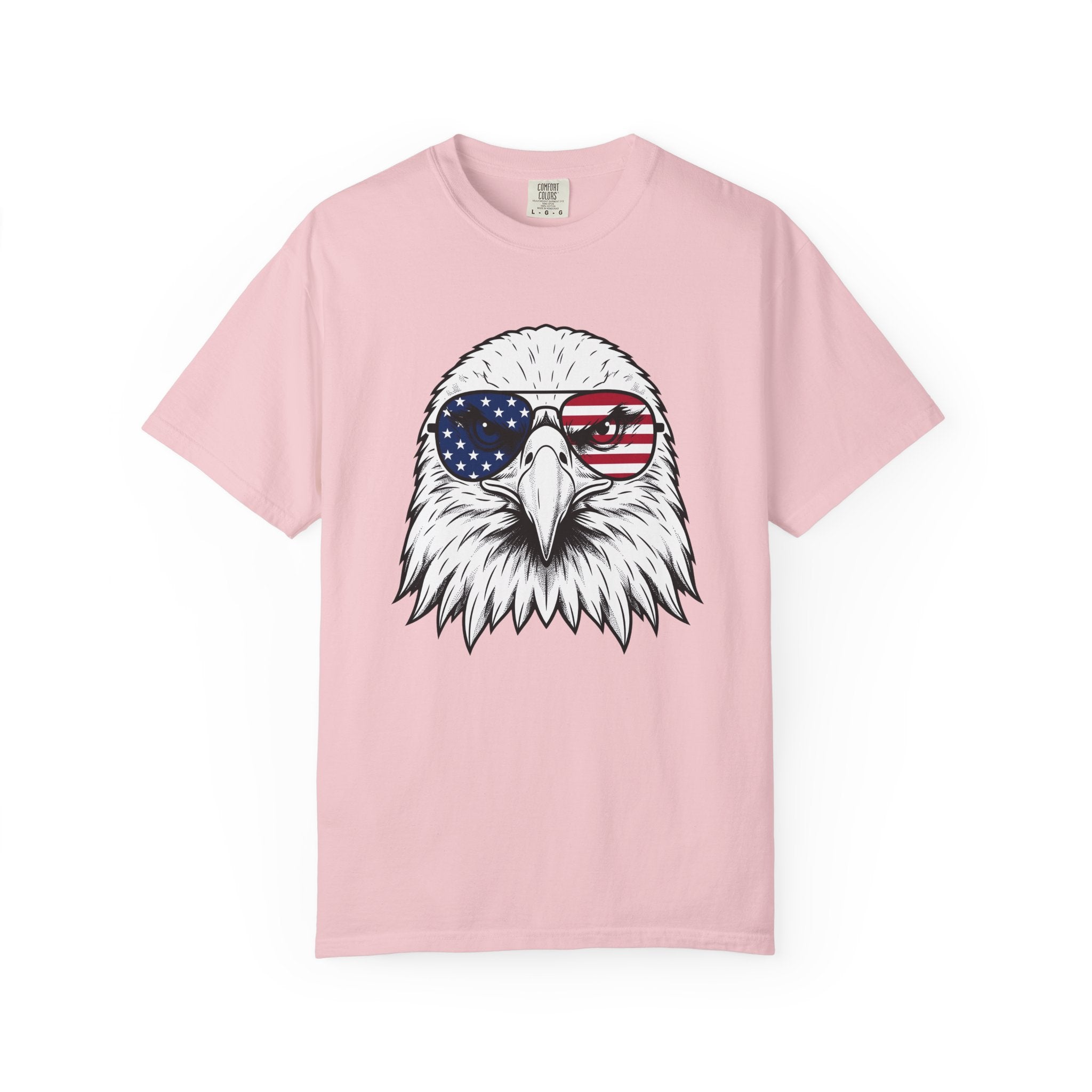 Bald Eagle Shirt America Flag Gift Women Illustration Tee Eagle T-Shirt American Fan Patriotic Tshirt Banner Graphic Classic Sun Glasses