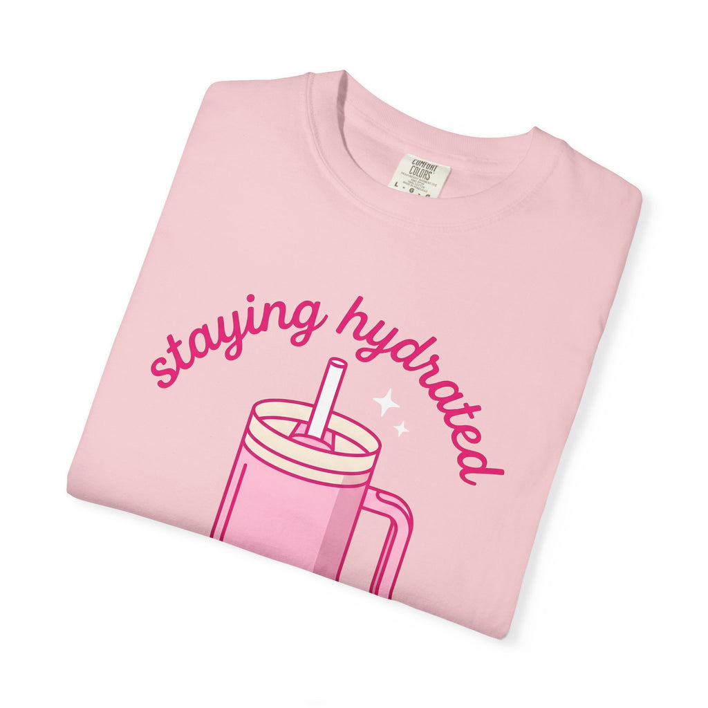 Water Tumbler Shirt Drinks Wellness Gift Women Kawaii Tee Tumbler T-Shirt Beverage Enthusiast Cute Tshirt Self Care Graphic Minimal Water