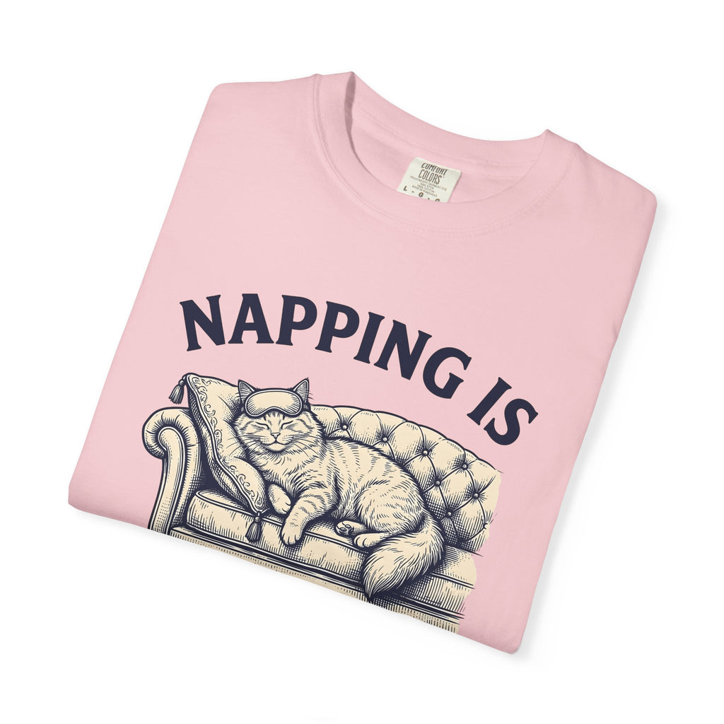 Cat Loveseat Shirt Cat Furniture Gift Women Antique Tee Sofa T-Shirt Cat Fan Vintage Tshirt Home Design Cartoon Nighttime Mask Tshirt