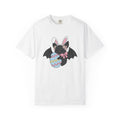 Bat Bunny Ears Shirt Easter Animal Gift Women Cute Tee Bunny T-Shirt Easter Fan Cute Tshirt Creature Graphic Cartoon Easter Egg Tshirt