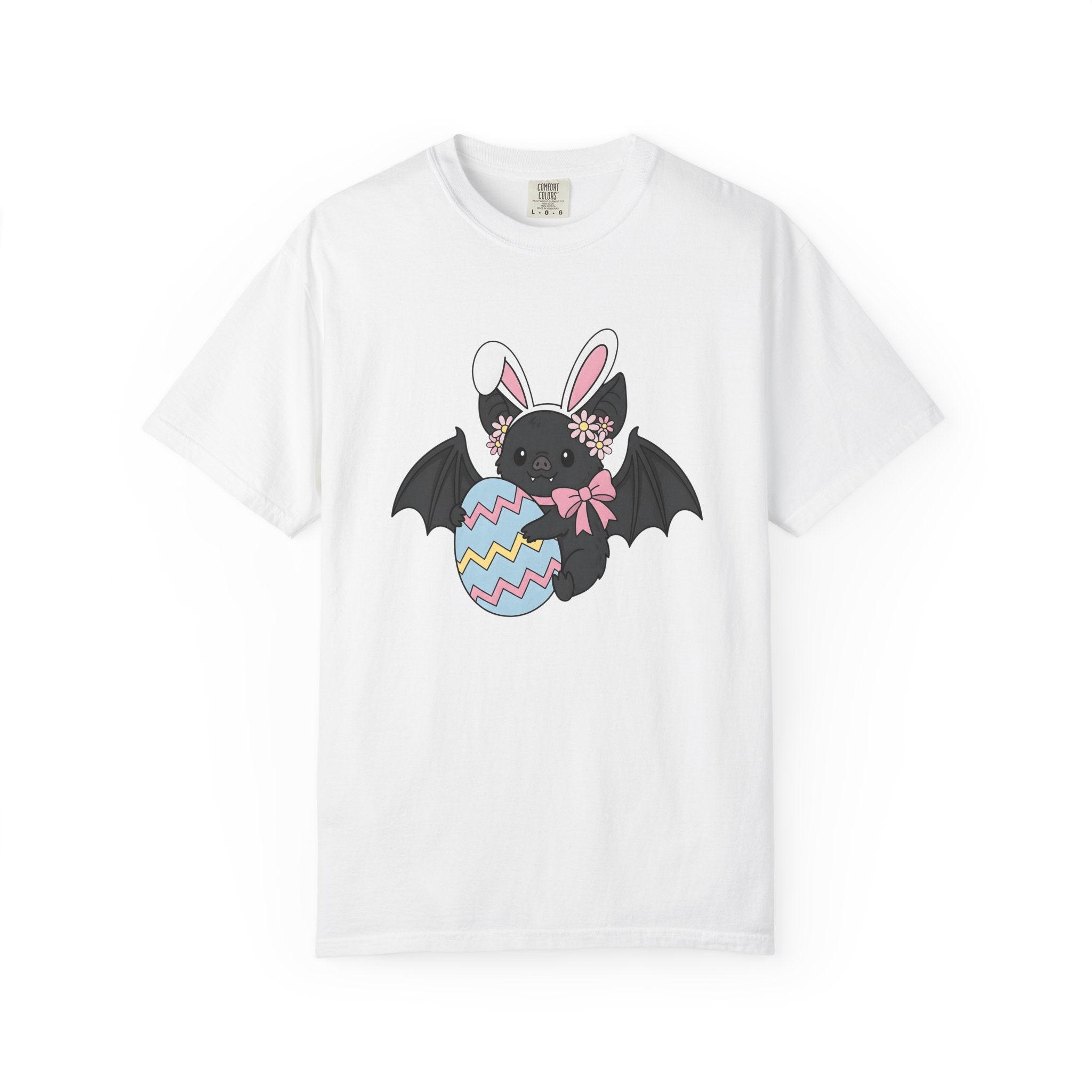 Bat Bunny Ears Shirt Easter Animal Gift Women Cute Tee Bunny T-Shirt Easter Fan Cute Tshirt Creature Graphic Cartoon Easter Egg Tshirt
