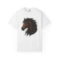 Horse Head Shirt Animals Horseback Gift Women Lifelike Tee Stallion T-Shirt Wildlife Fan Equine Graphic Tshirt Antique Long Hair Tshirt