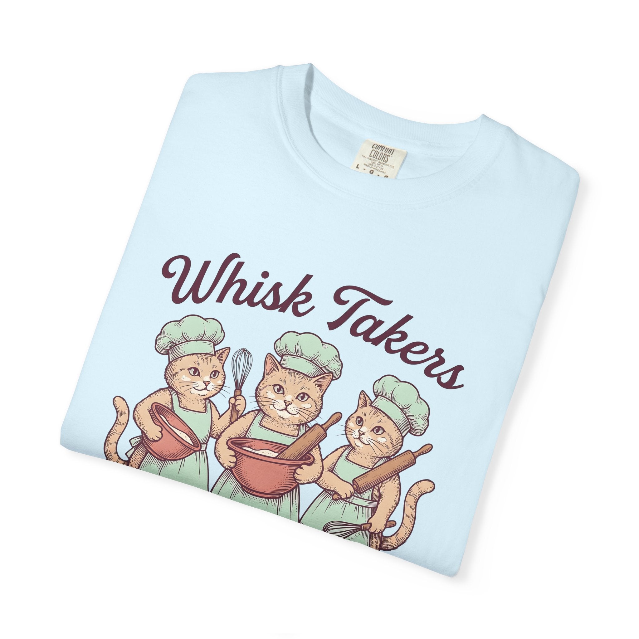 Pastry Cats Shirt Cat Desserts Gift Women Antique Tee Cake T-Shirt Cat Fan Kitty Tshirt Sweets Graphic Doodle Cooking Hats Tshirt