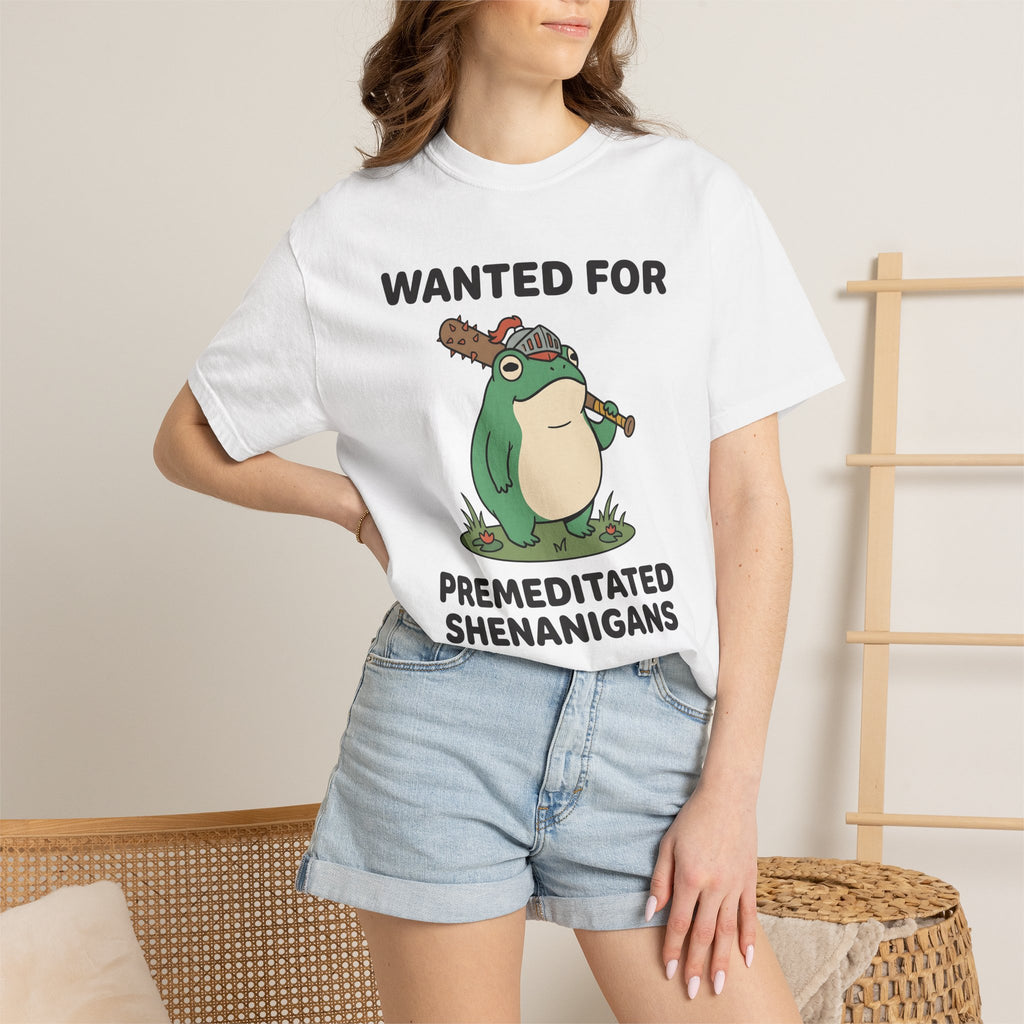 Amphibian Soldier Shirt Funny Critter Gift Women Graphic Tee Frog T-Shirt Humor Fan Illustrated Tshirt Creature Graphic Line Art Spiked