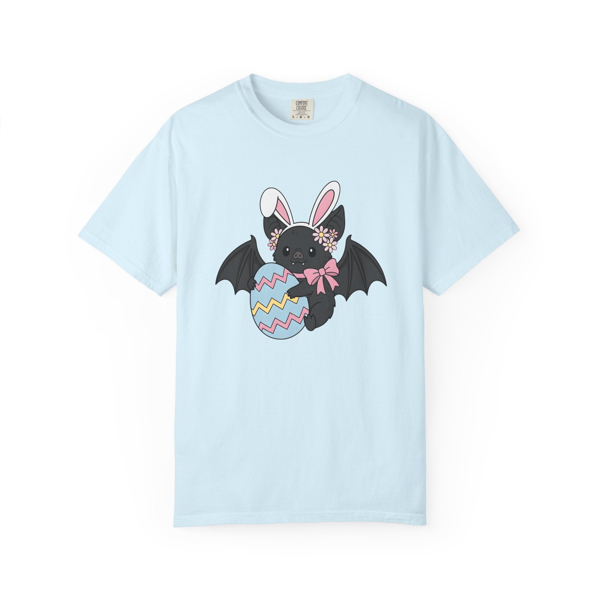 Bat Bunny Ears Shirt Easter Animal Gift Women Cute Tee Bunny T-Shirt Easter Fan Cute Tshirt Creature Graphic Cartoon Easter Egg Tshirt