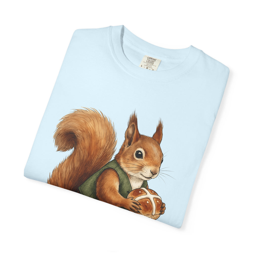 Squirrel Treat Shirt Easter Creatures Gift Women Line Art Tee Nut T-Shirt Easter Fan Squirrel Graphic Cartoon Jacket Tshirt