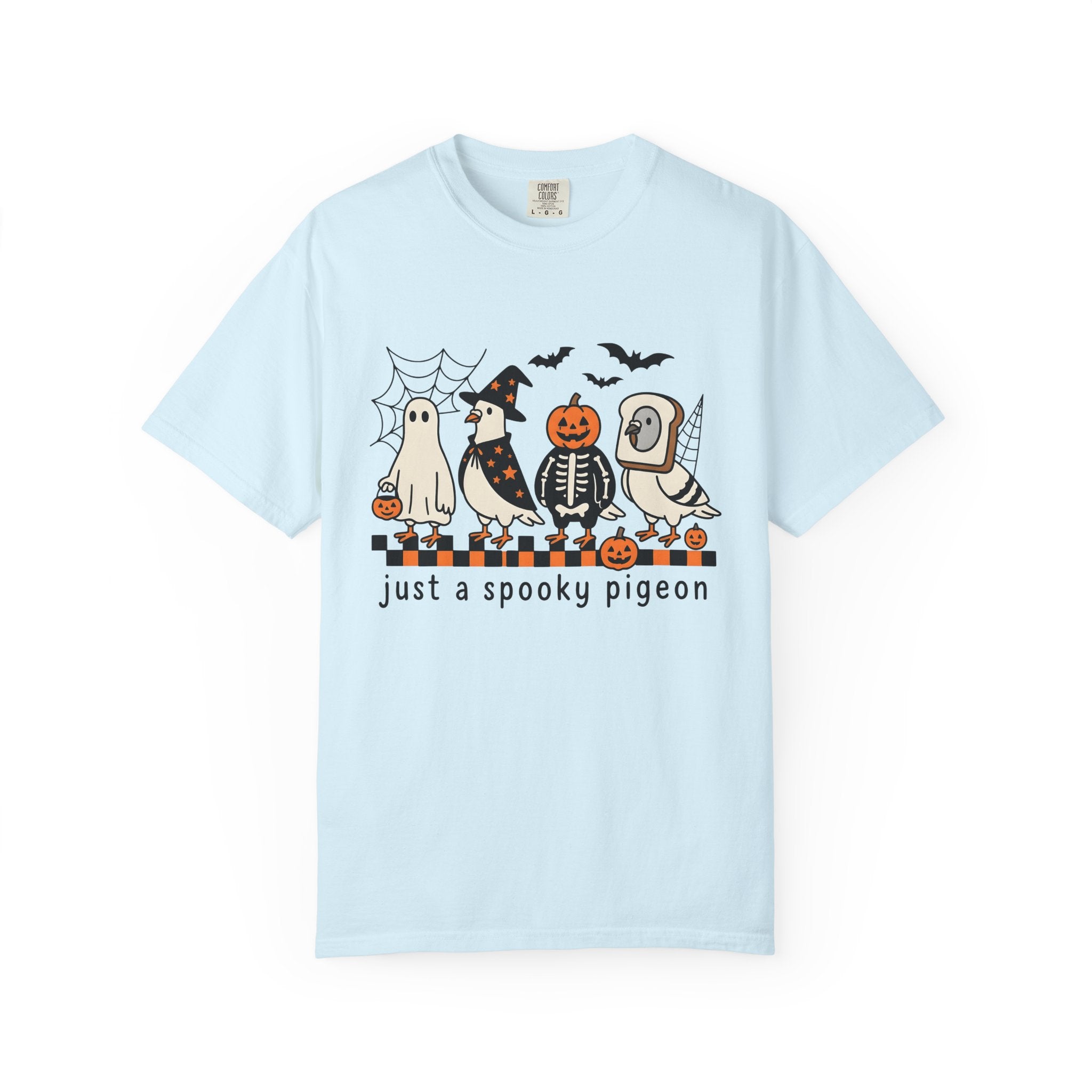 Columbidae Apparel Shirt Halloween Critter Gift Women Line Art Tee Pigeon T-Shirt Spooky Fan Illustration Tshirt Creature Graphic Anime Fall