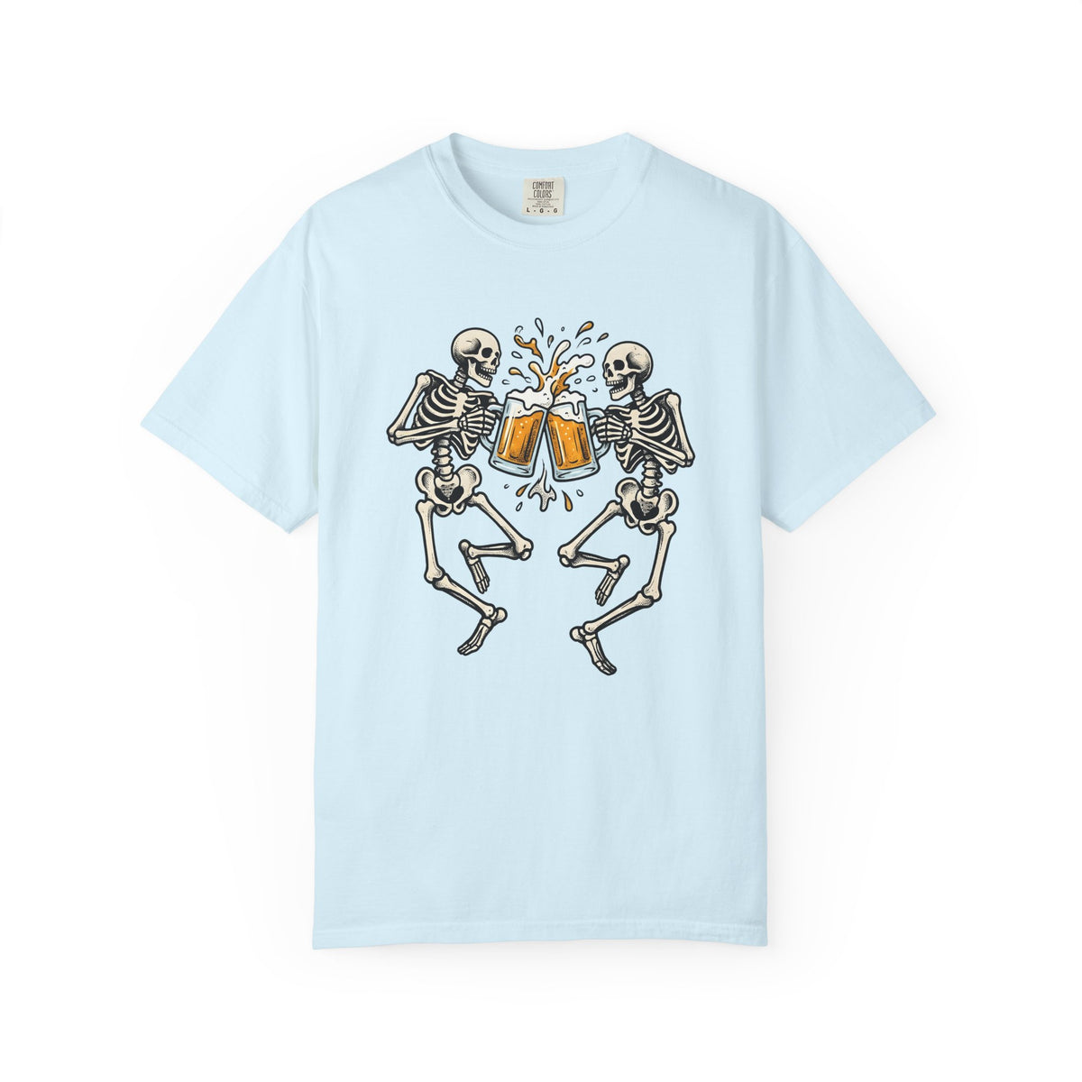 Skeleton Ale Shirt Boho Chic Fall Unisex Gift Traditional Tattoo Tee Beer
