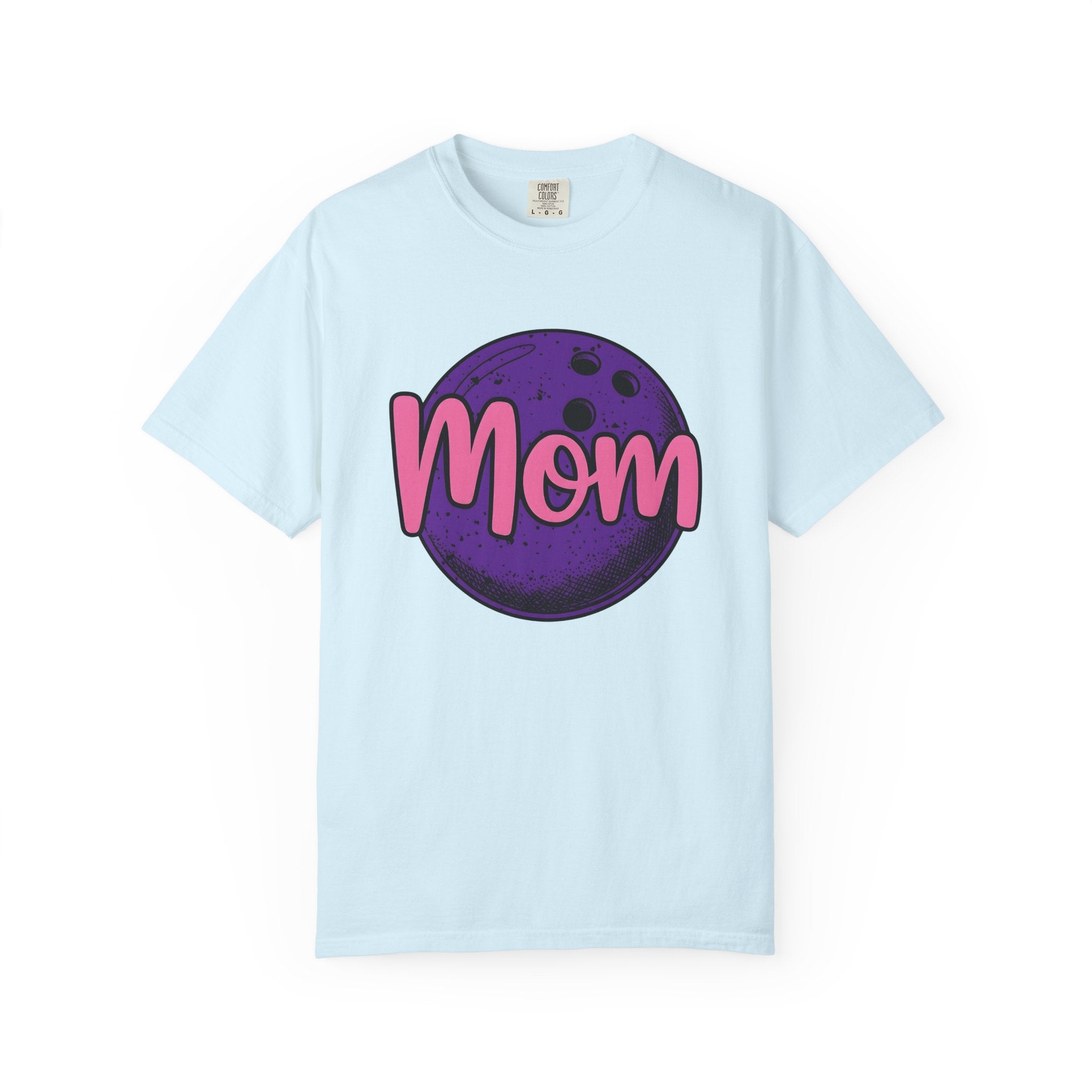Bowling Ball Shirt Mom Sports Gift Women Bold Tee Bowling Ball T-Shirt Mom Fan Graphic Tshirt Athlete Graphic Retro Script Tshirt