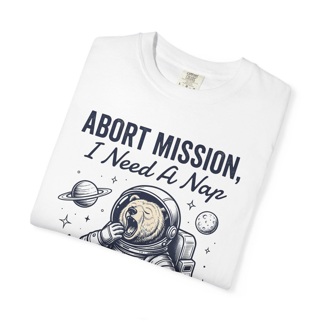 Astronaut Bear Shirt Funny Animal Gift Women Cartoon Tee Teddy Bear T-Shirt Humor Fan Cute Graphic Creature Design Retro Planets Tshirt
