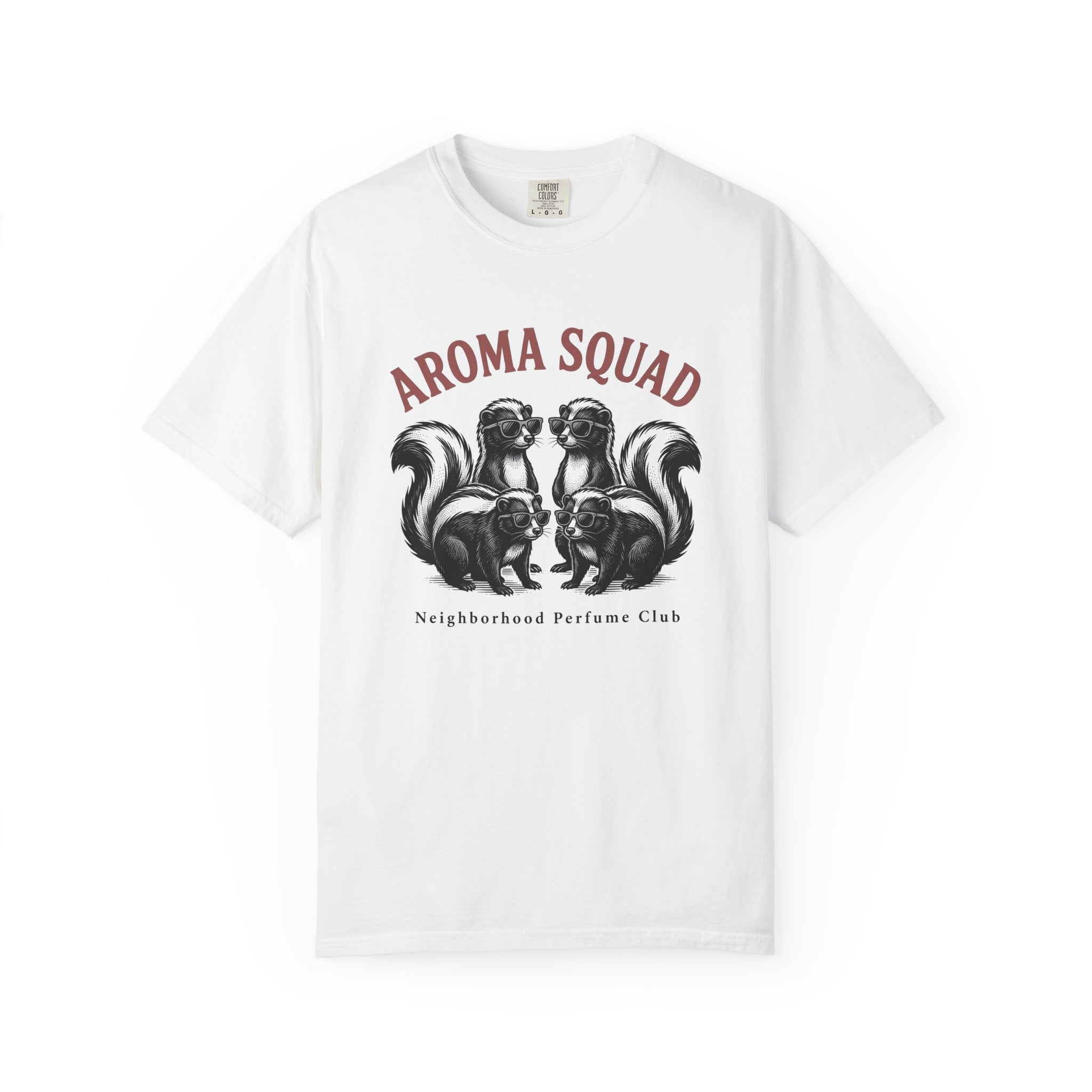 Skunk Squad Shirt Animals Satire Gift Women Antique Tee Skunk T-Shirt Creature Fan Vintage Tshirt Parody Graphic Line Art Glasses Tshirt