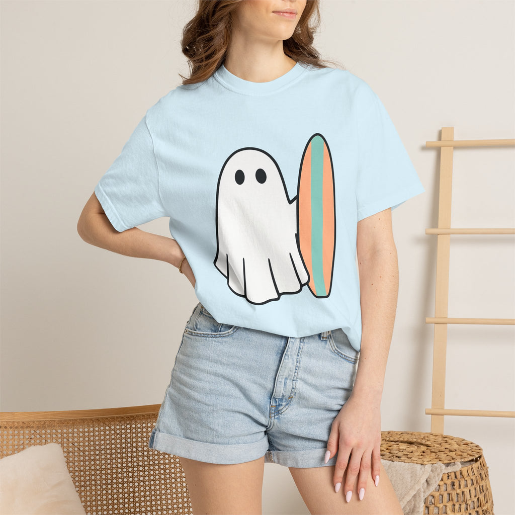Ghost Wave Shirt Surfing Shore Gift Women Simple Tee Spectral T-Shirt Surfer Fan Coastal Graphic Tshirt Vintage Board Tshirt