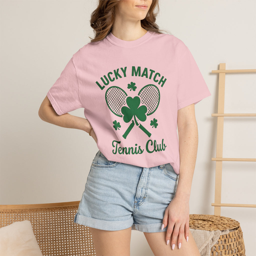 Irish Tennis Rackets Shirt St Patrick's Day Fitness Gift Women Minimalist Tee Tennis Racket T-Shirt St Patricks Fan Simple Tee Workout
