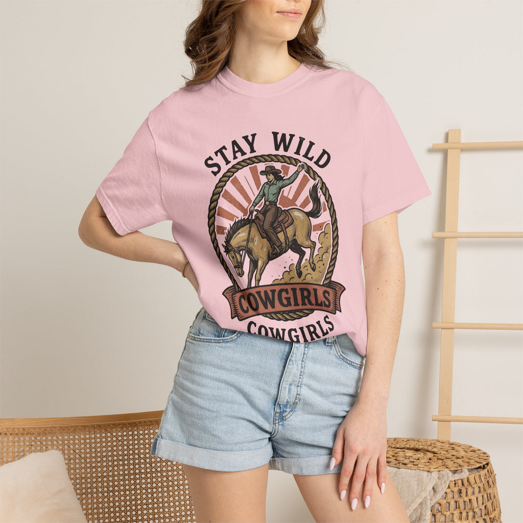 Cowgirl Horse Shirt Cowgirl Cowboy Gift Women Rustic Tee Rodeo T-Shirt Cowgirl Fan Western Tshirt Cowboy Graphic Nostalgic Lasso Tshirt