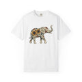 Elephant Flower Shirt Animals & Flowers Outdoors Gift Women Hippie Tee Elephant T-Shirt Wildlife Fan Bohemian Tshirt Nature Graphic Retro