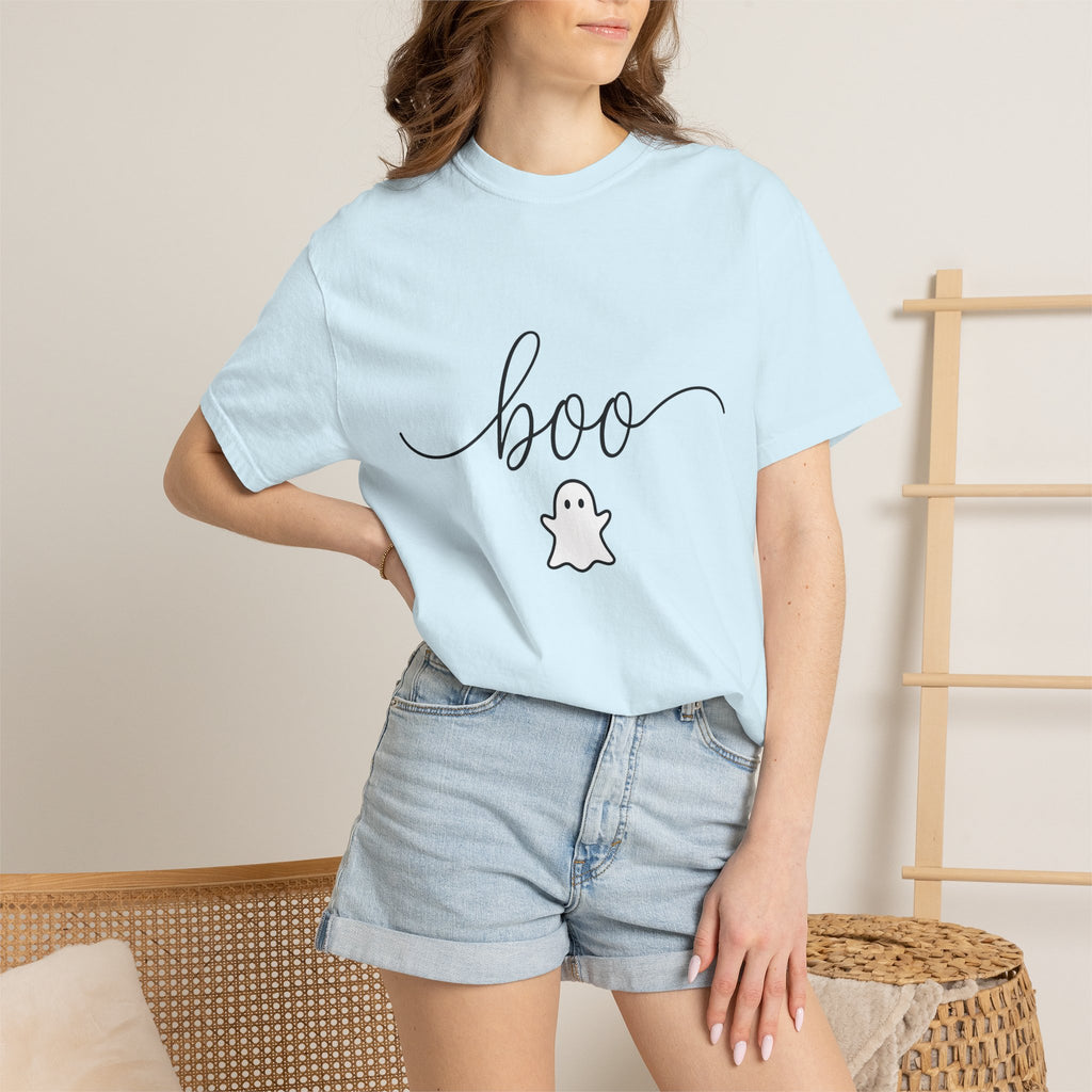 Ghost Illustration Shirt Halloween Ritual Gift Women Simple Tee Specter T-Shirt Horror Fan Spirit Tshirt Occult Graphic Contemporary
